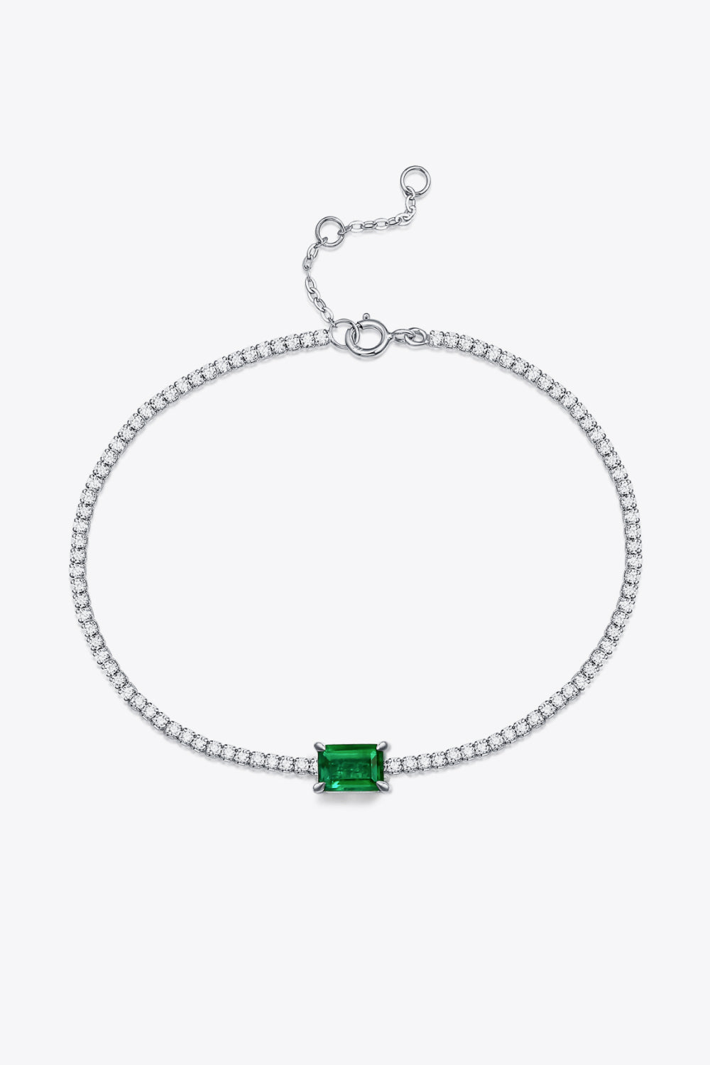 Baeful 1 Carat Lab-Grown Emerald Bracelet